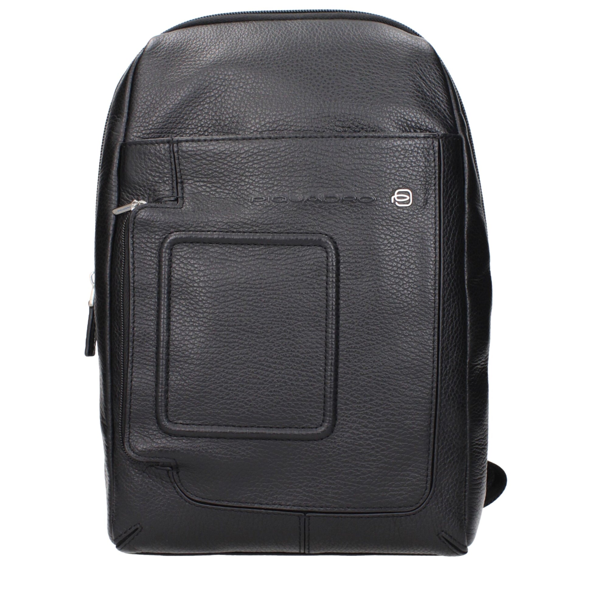 Piquadro Black Leather Crossbody Bag