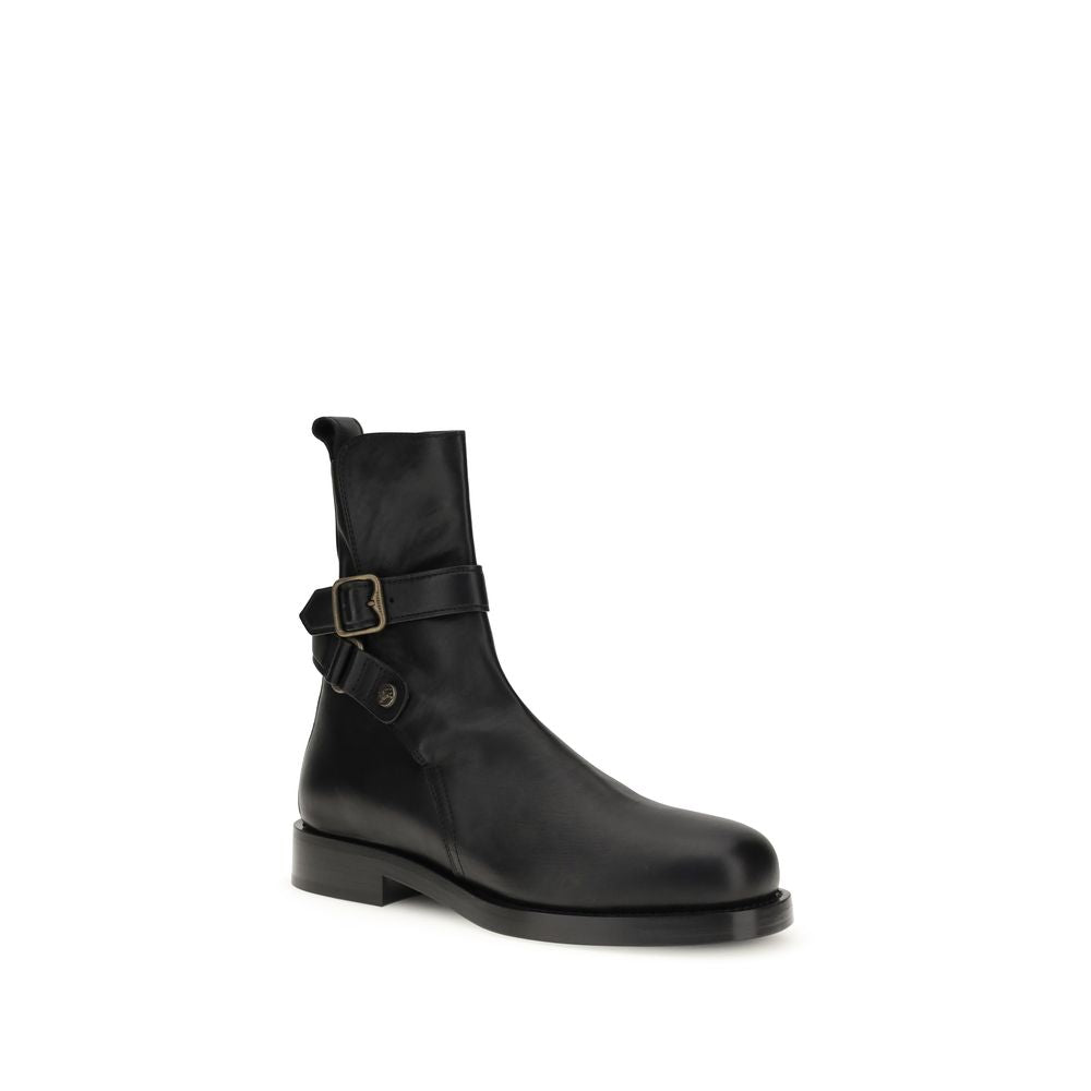 Burberry Black Calf Leather Bos Taurus Ankle Boots
