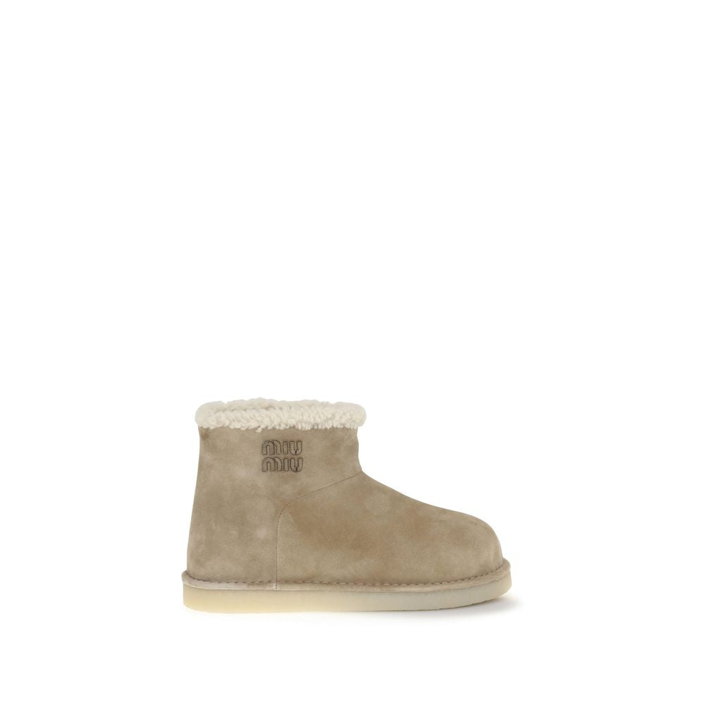 Miu Miu Furry Ankle Boots