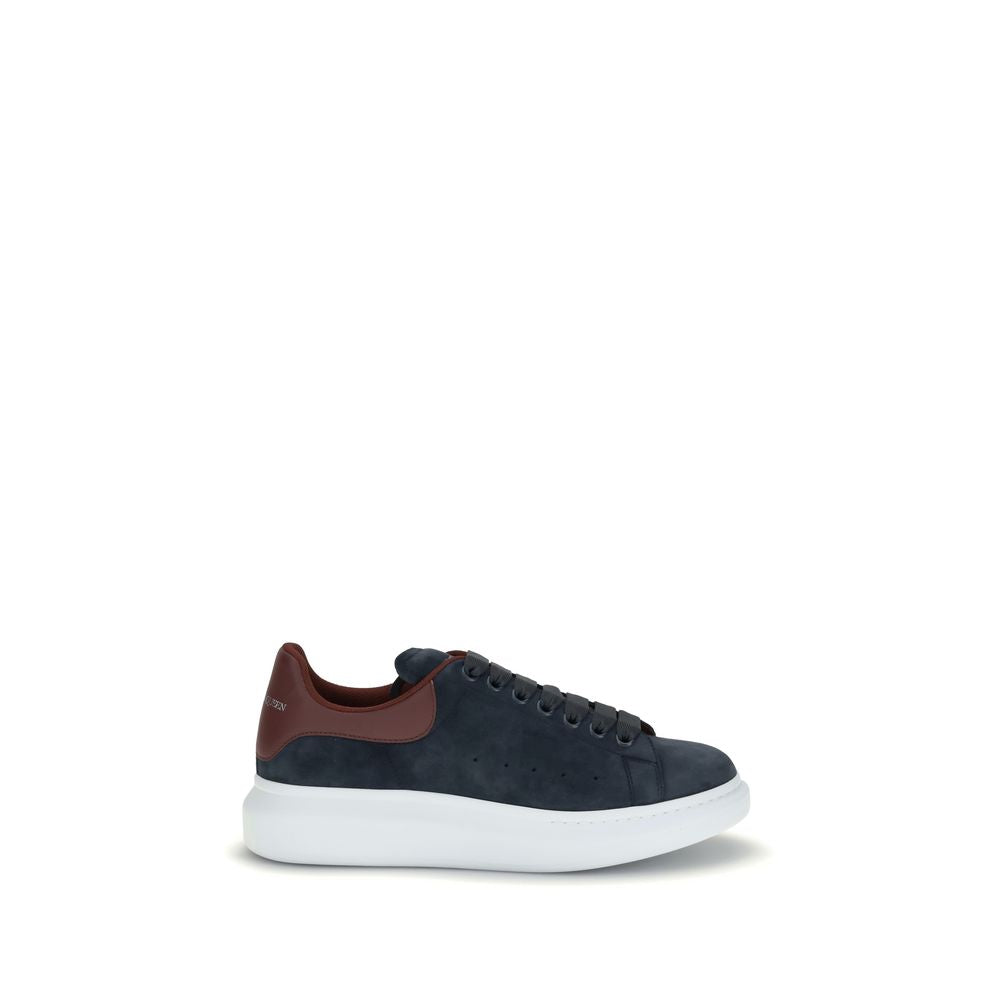 Alexander McQueen Blue Leather Chunky Sneakers