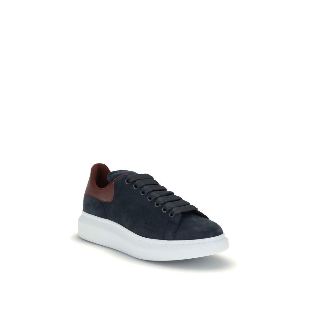 Alexander McQueen Blue Leather Chunky Sneakers