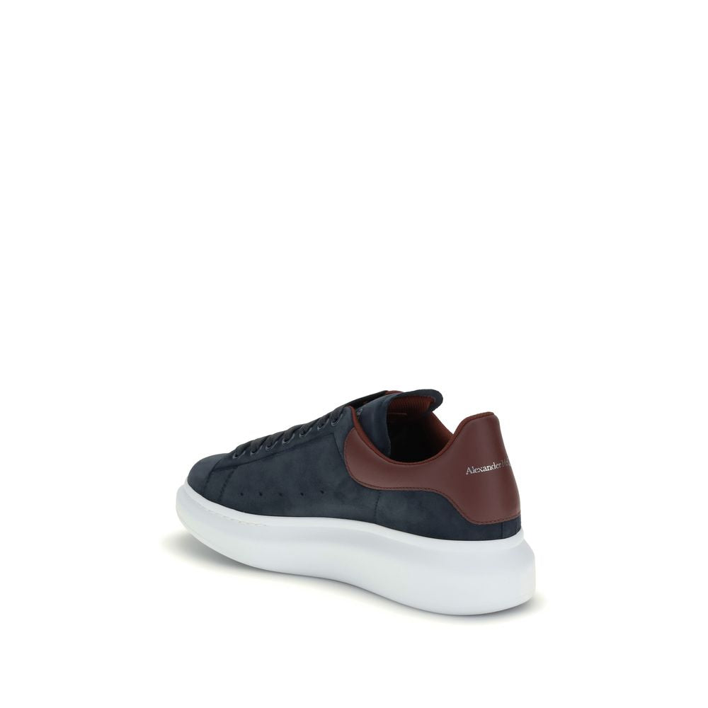 Alexander McQueen Blue Leather Chunky Sneakers