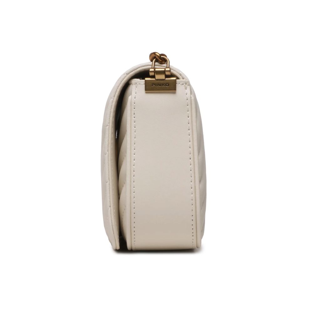PINKO White Calfskin Women Crossbody Bag