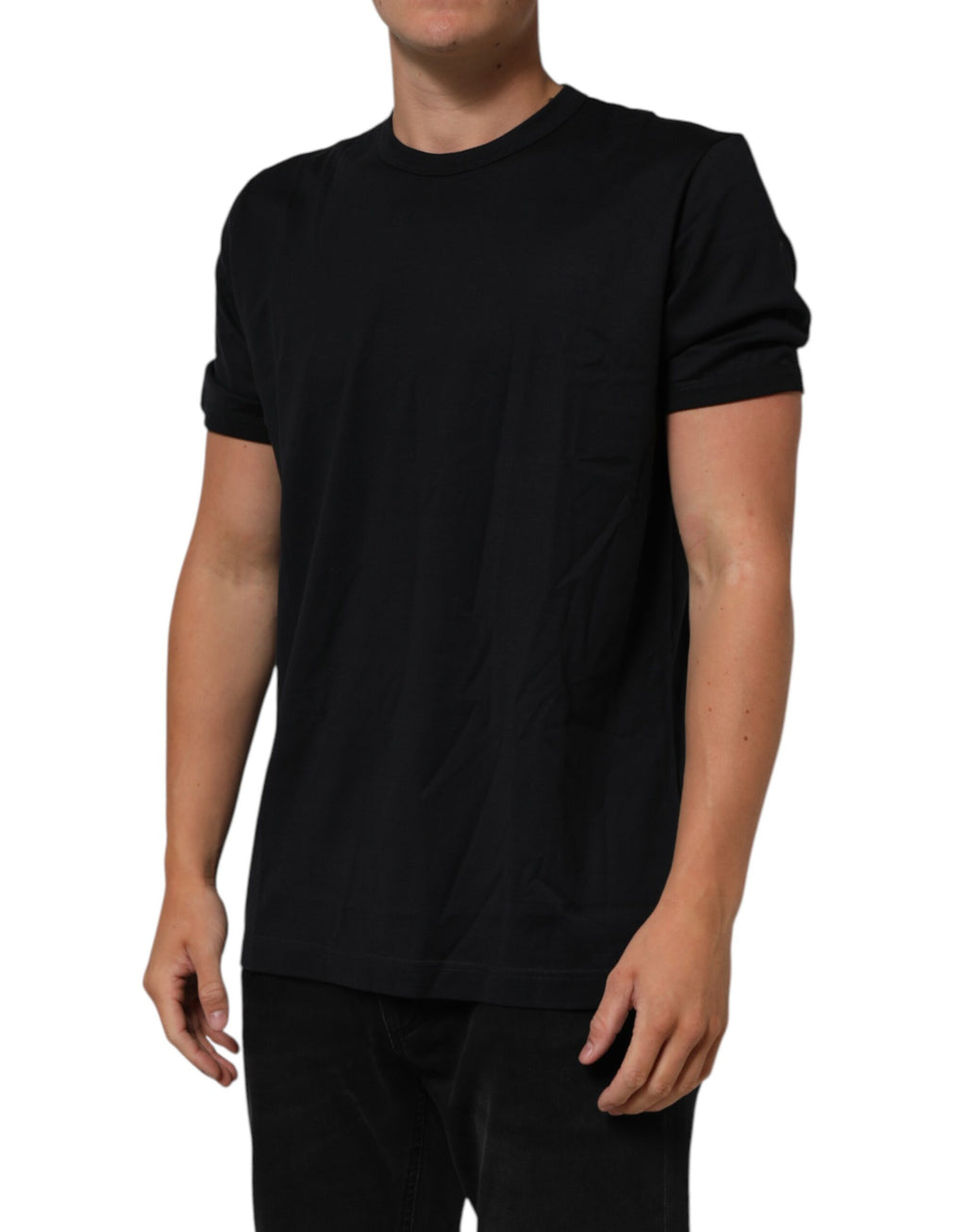 Dolce & Gabbana Black Goodluck 2018 Cotton Crew Neck T-shirt