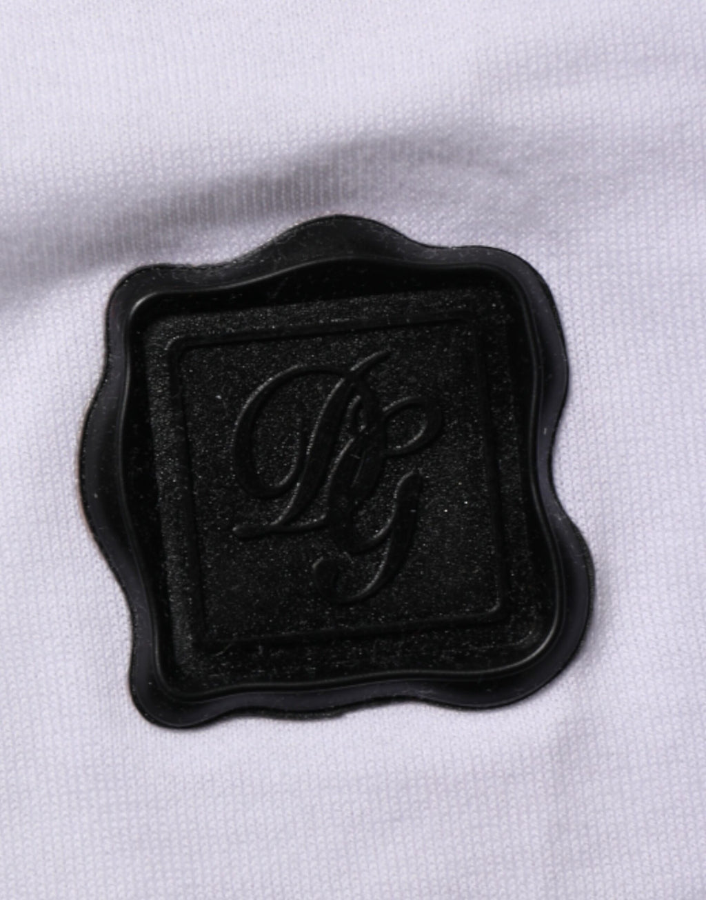 Dolce & Gabbana White Cotton Logo Patch Crew Neck  T-shirt