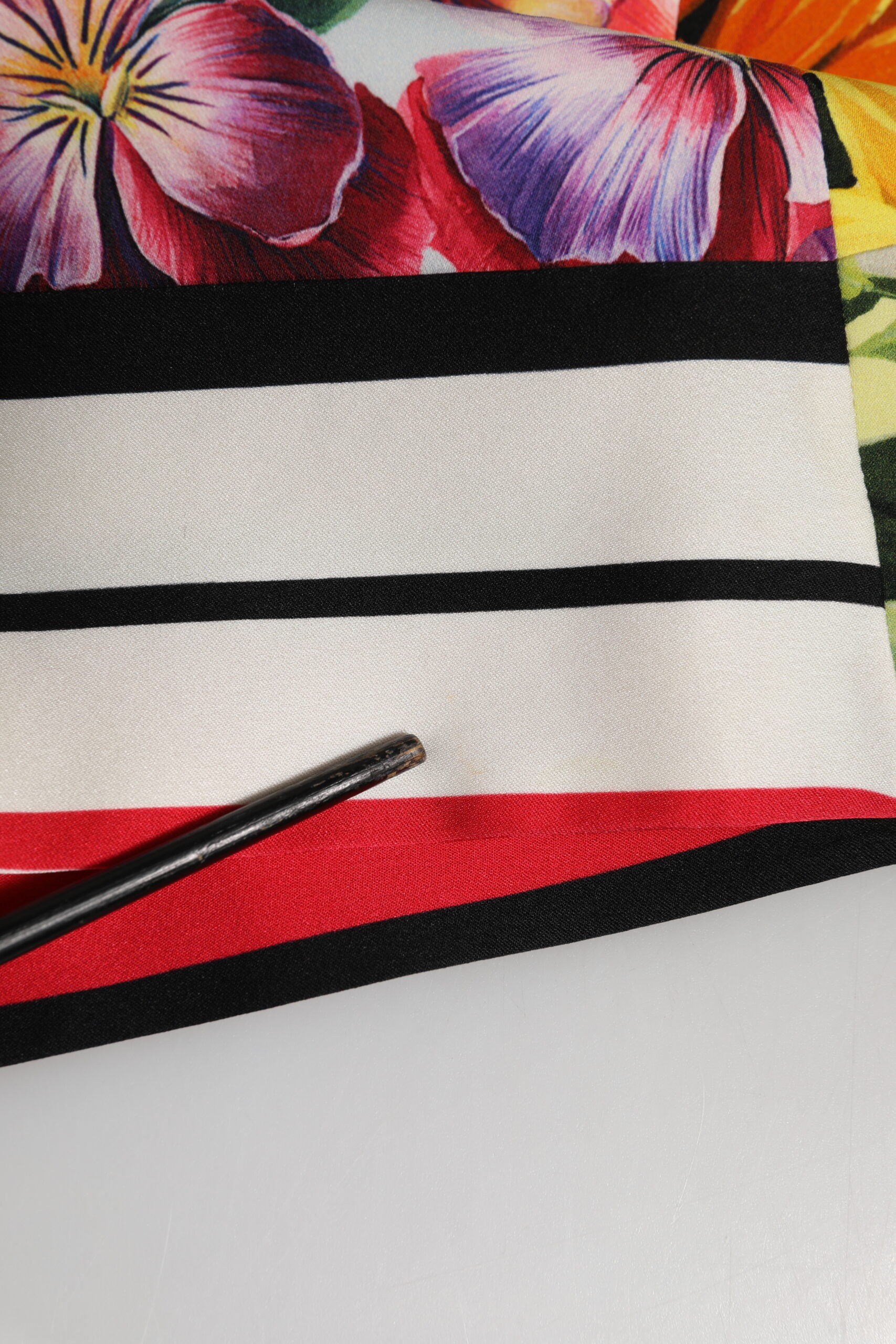 Dolce & Gabbana Multicolor Pachwork Charmeuse Floral Shift Dress