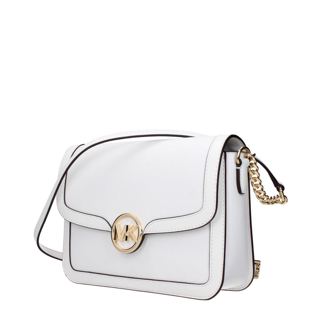 Michael Kors White Leather Crossbody Bags