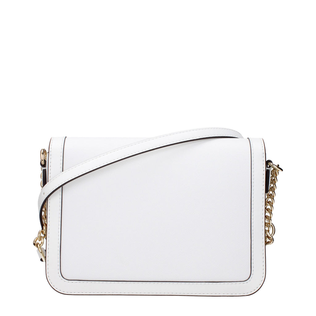 Michael Kors White Leather Crossbody Bags