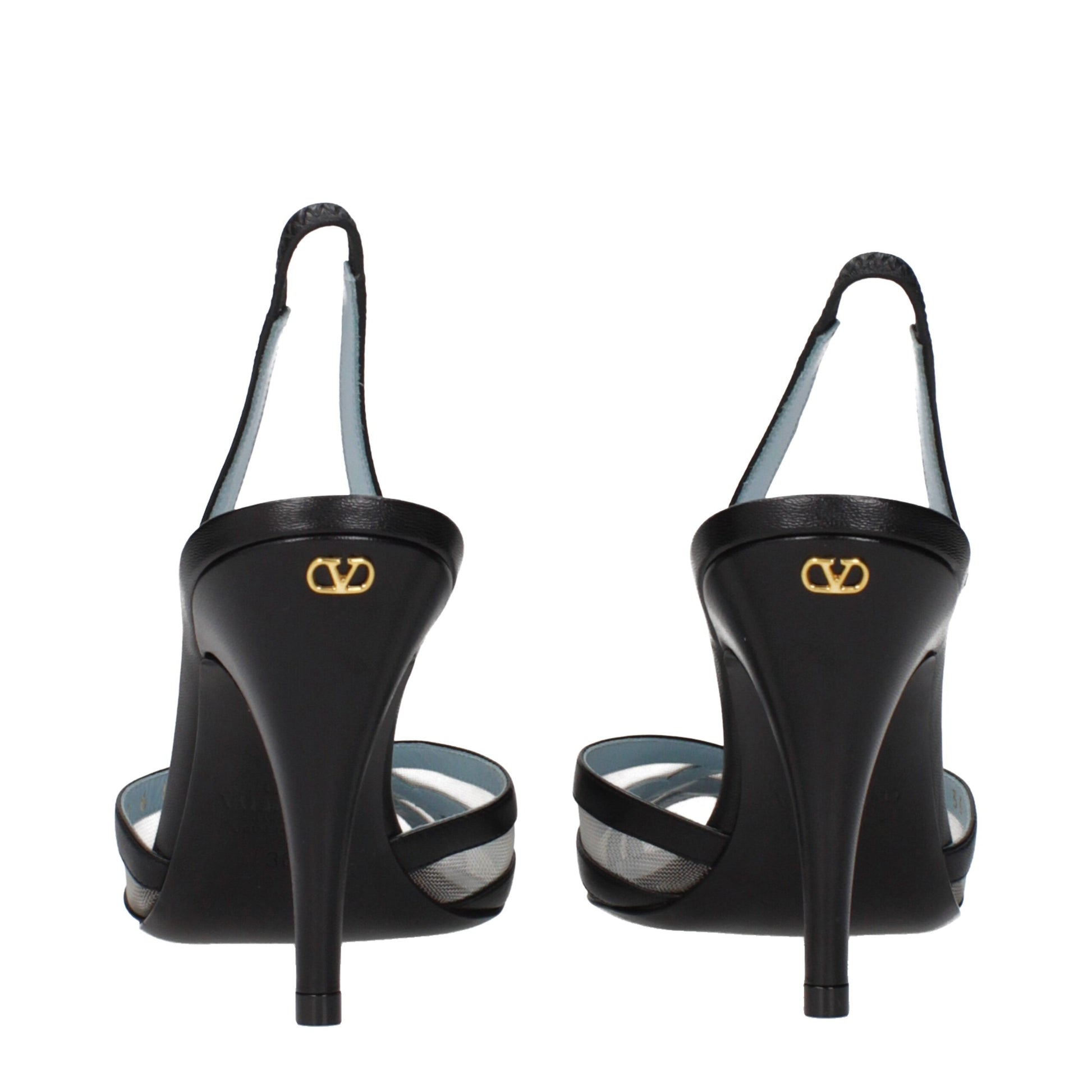 Valentino Garavani Black Leather Pumps