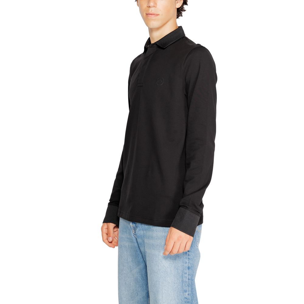 Armani Exchange Black Cotton Long Sleeve