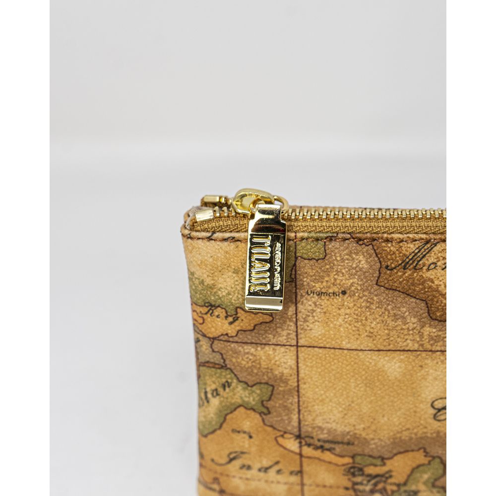 Alviero Martini Prima Classe Beige Leather Clutch Bag