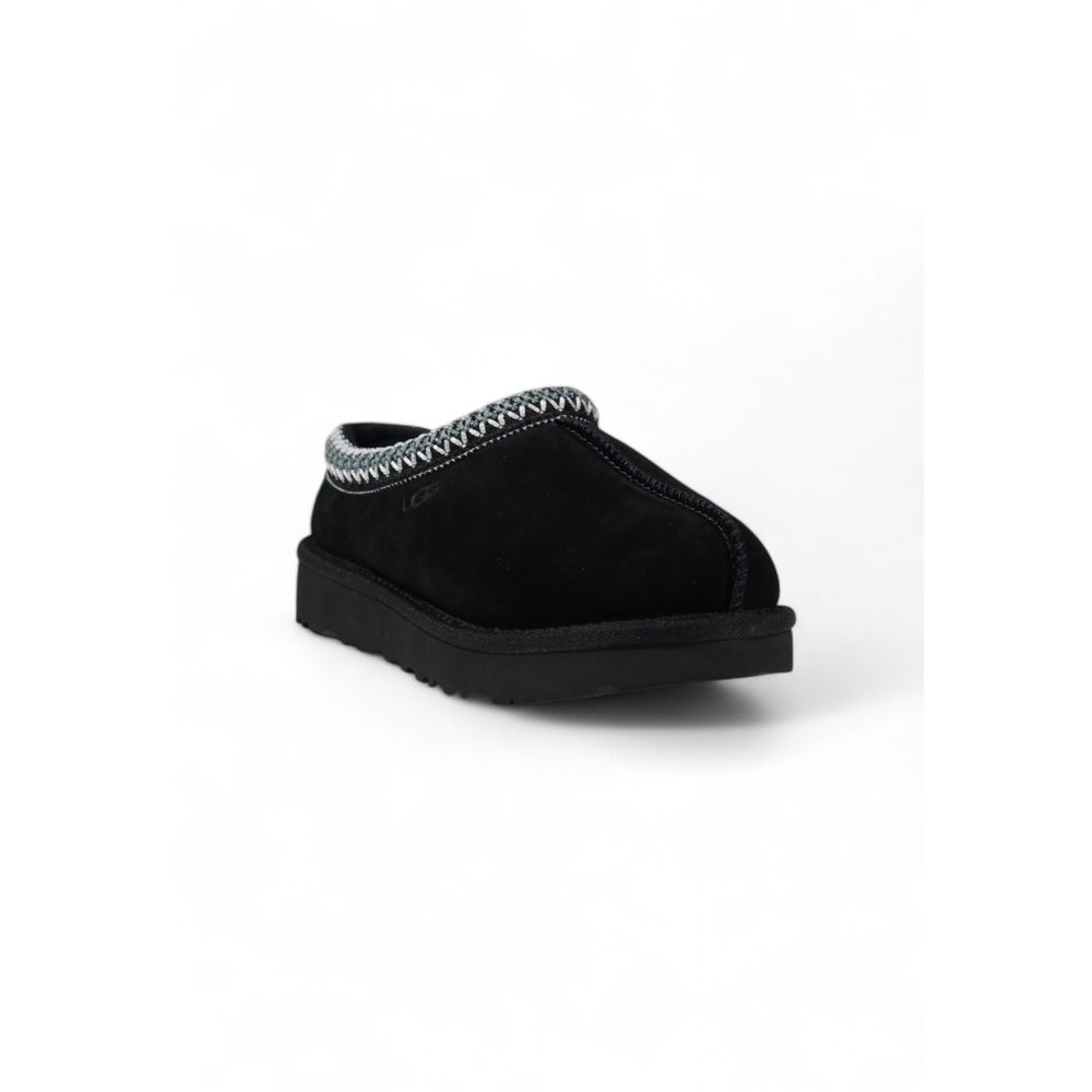 UGG Black Suede Leather Slipper