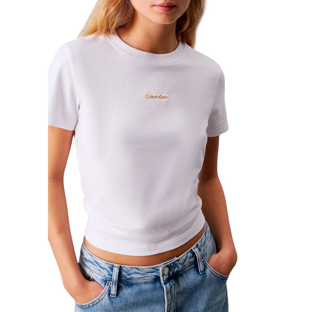 Calvin Klein Jeans White Recycled Cotton T-Shirt