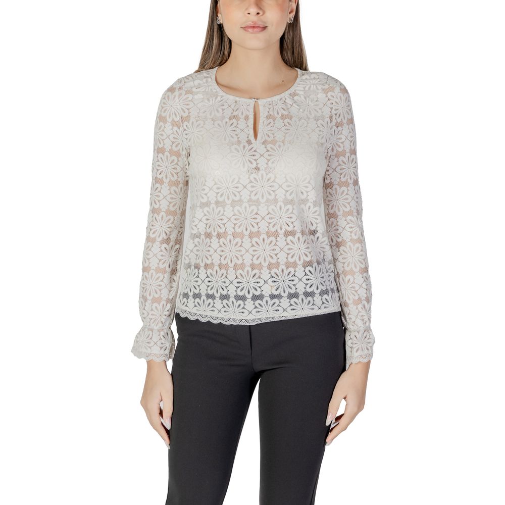 Morgan De Toi Cream Polyamide Long Sleeve