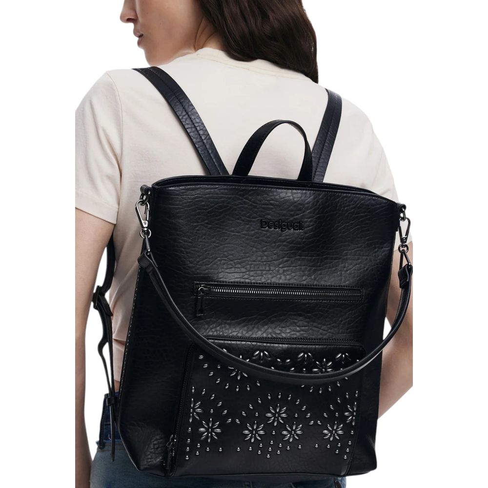 Desigual Black Polyethylene Backpack