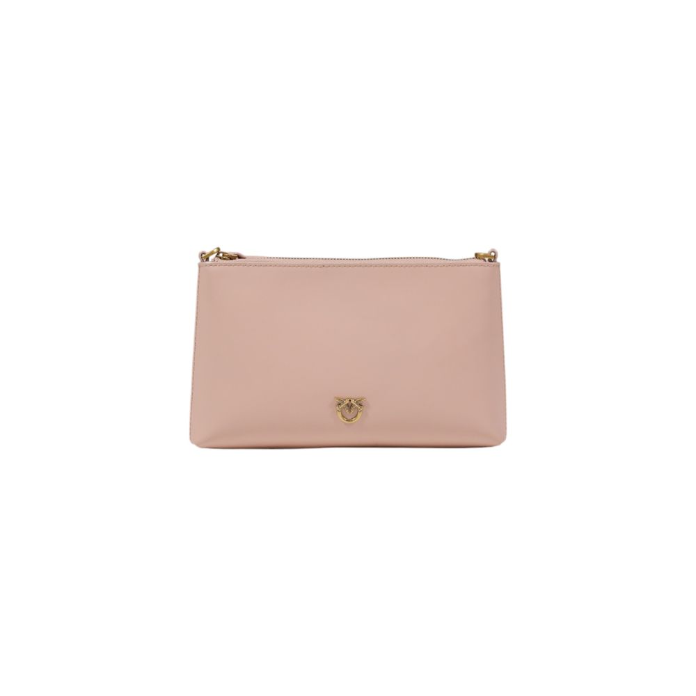 PINKO Pink Leather Clutch Bag
