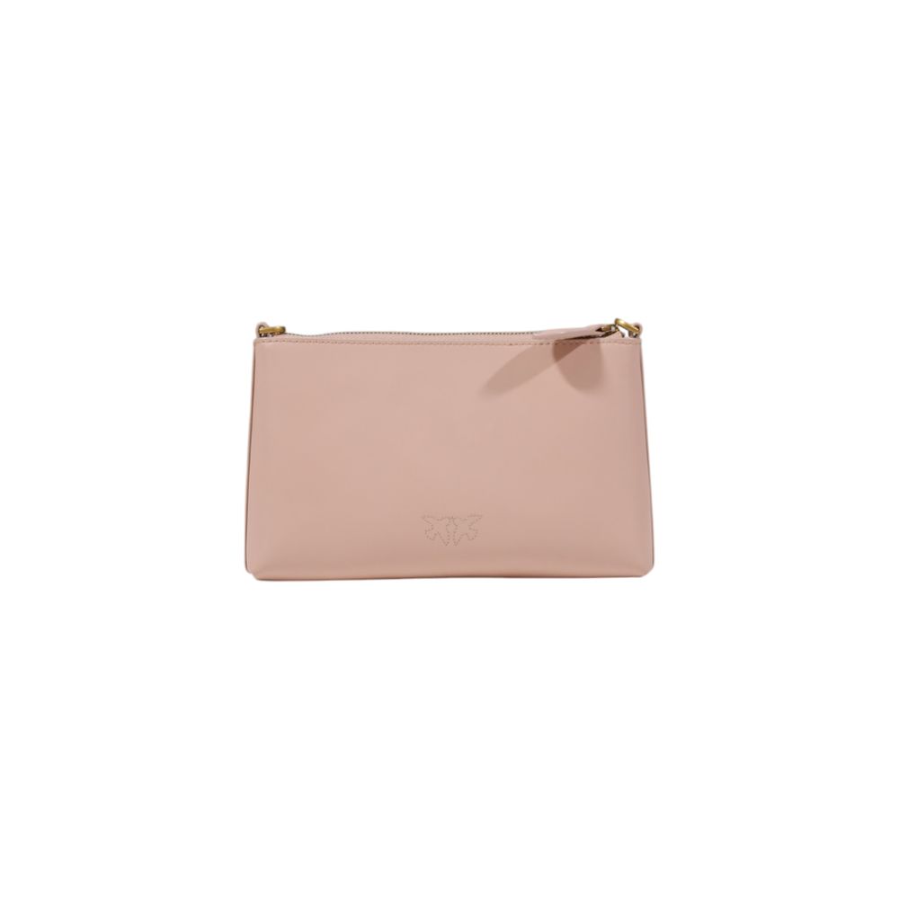 PINKO Pink Leather Clutch Bag