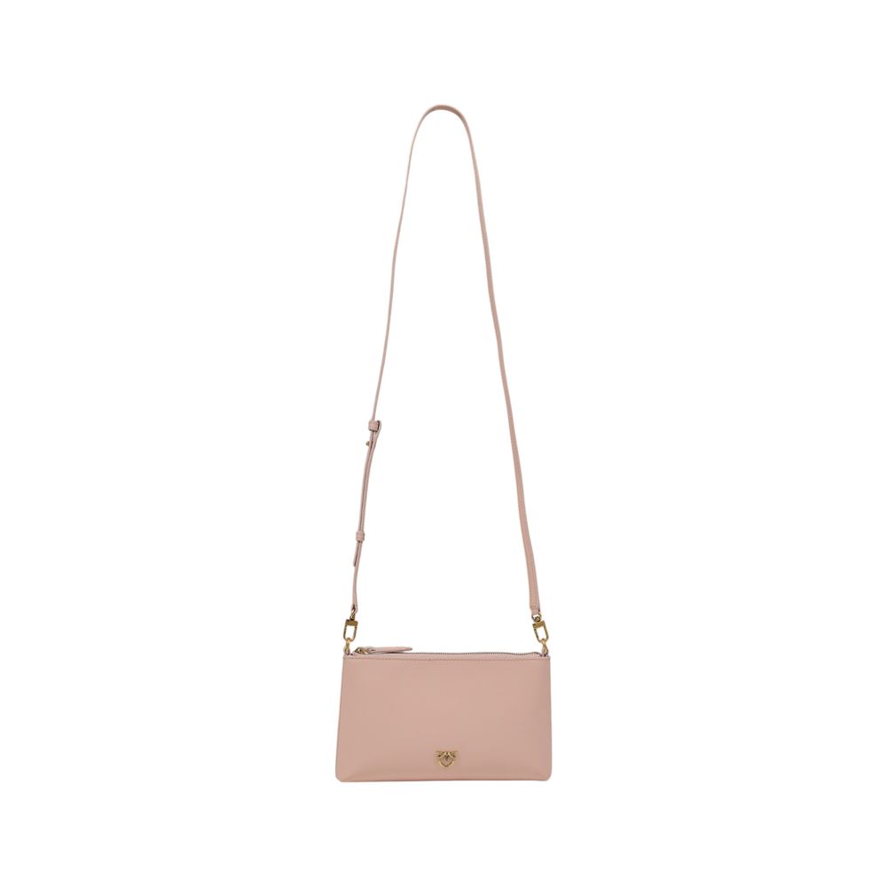 PINKO Pink Leather Clutch Bag