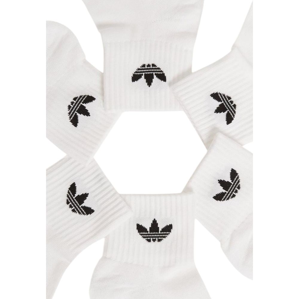 Adidas White Cotton Sock