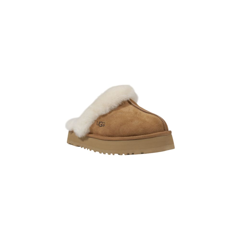 UGG Beige Suede Leather Slippers