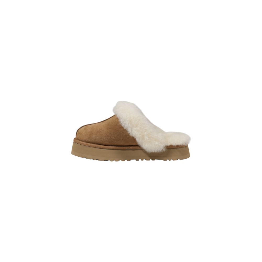 UGG Beige Suede Leather Slippers