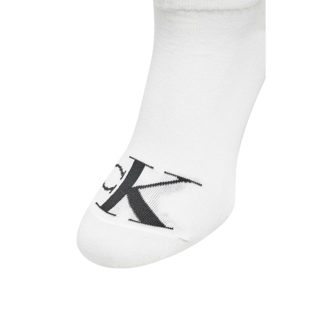 Calvin Klein Jeans White Cotton Socks