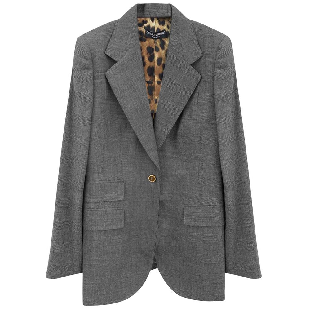 Dolce & Gabbana Gray Wool Suits & Blazer