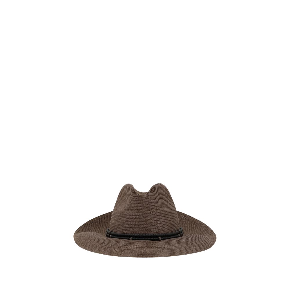 Brunello Cucinelli Fedora in hemp and techno cotton