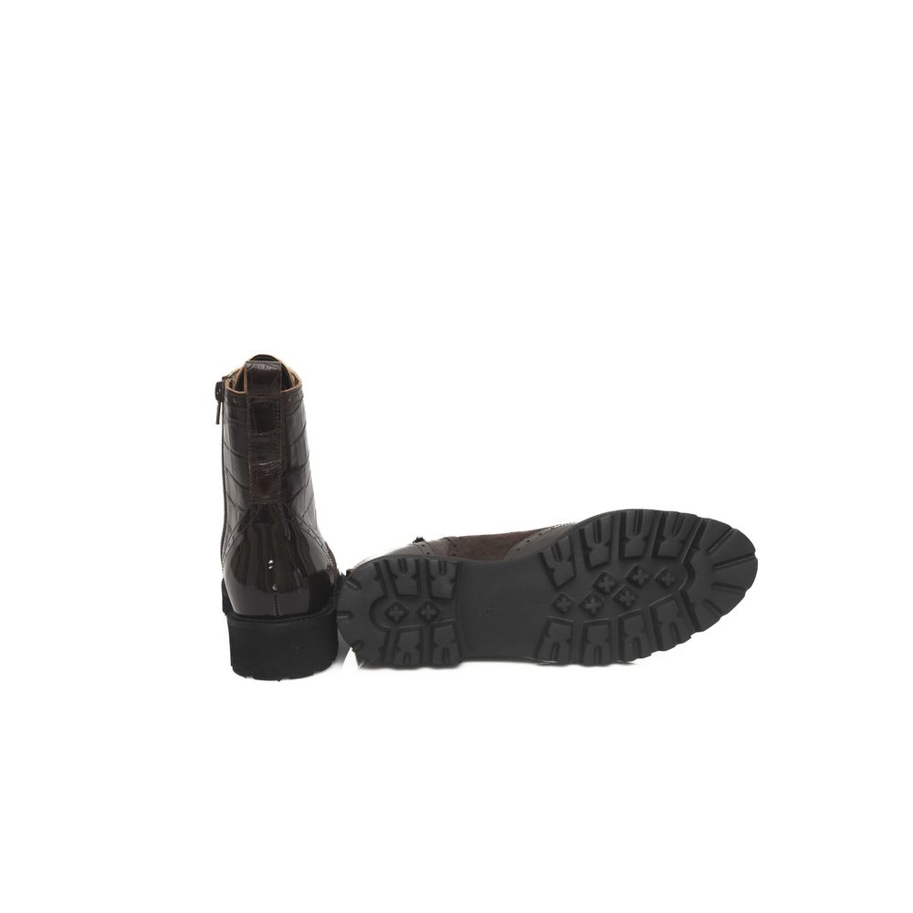 Cerruti 1881 Brown Cowhide Women Boot