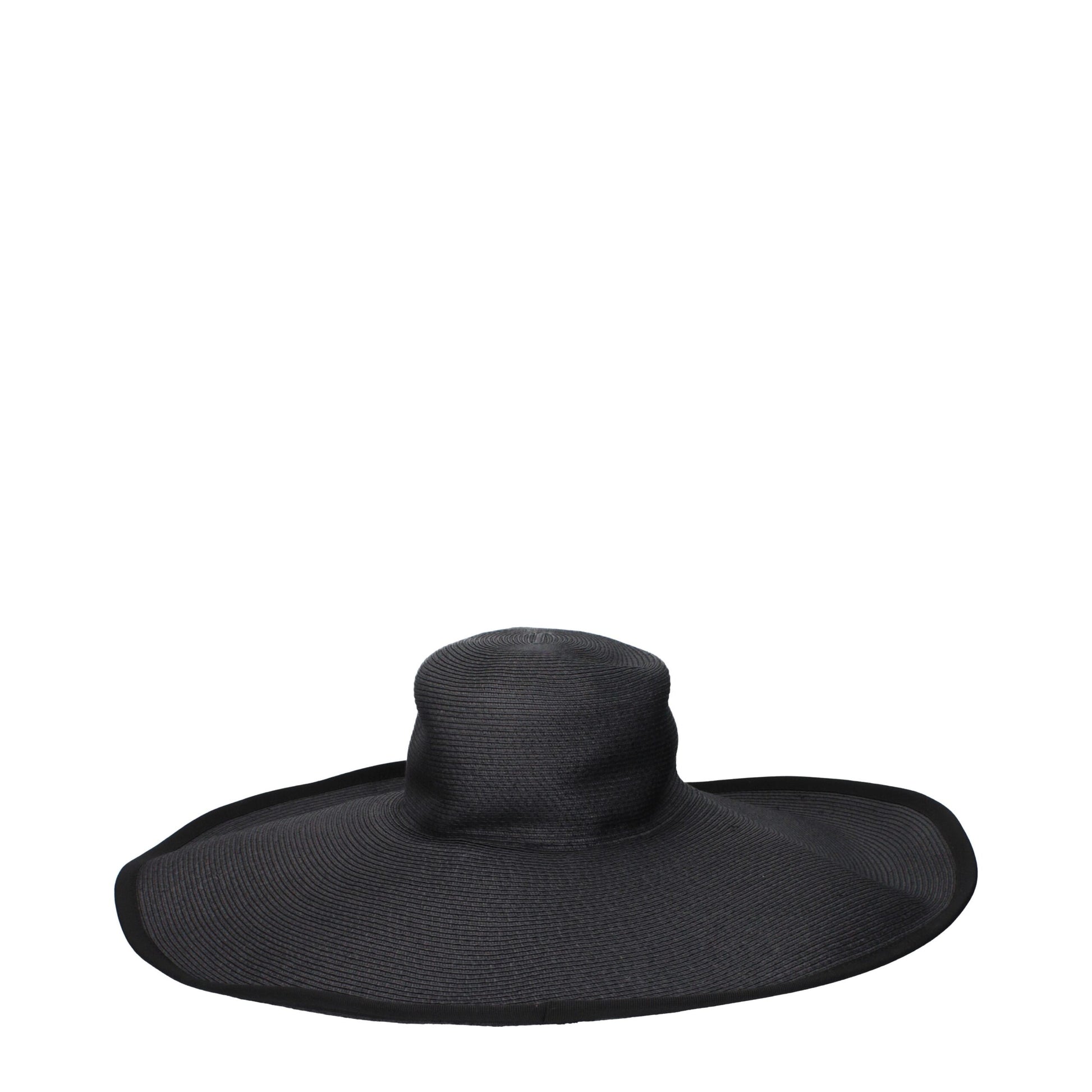 Max Mara Black Paper Sunhat