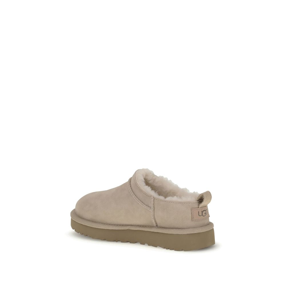 UGG Beige Leather Moccassin