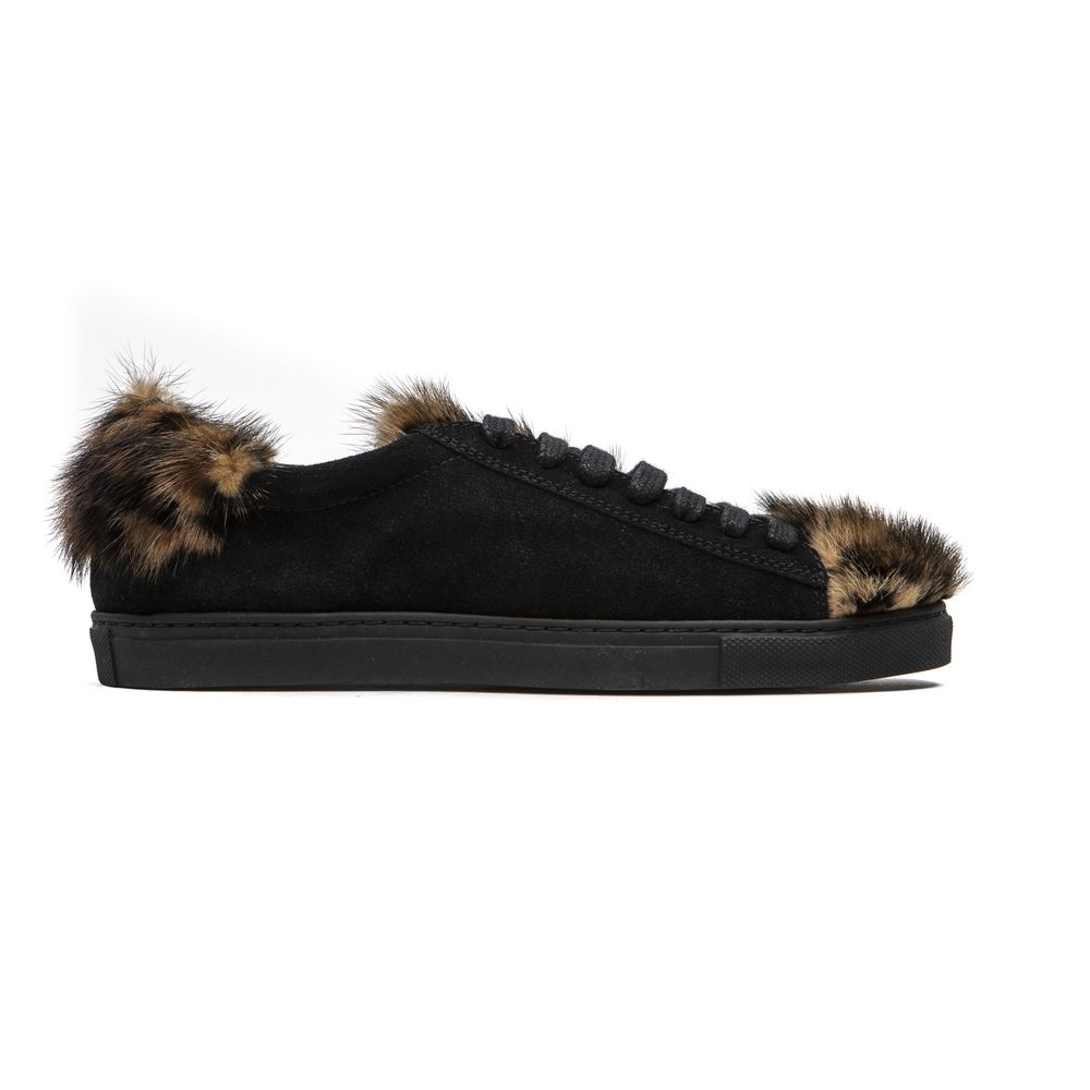 Mr&Mrs Italy Black Leather Sneaker