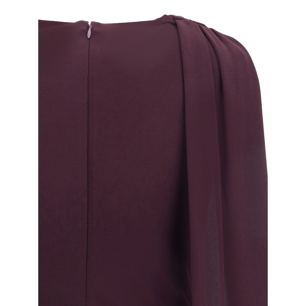 Tom Ford Purple Silk Cocktail Dress