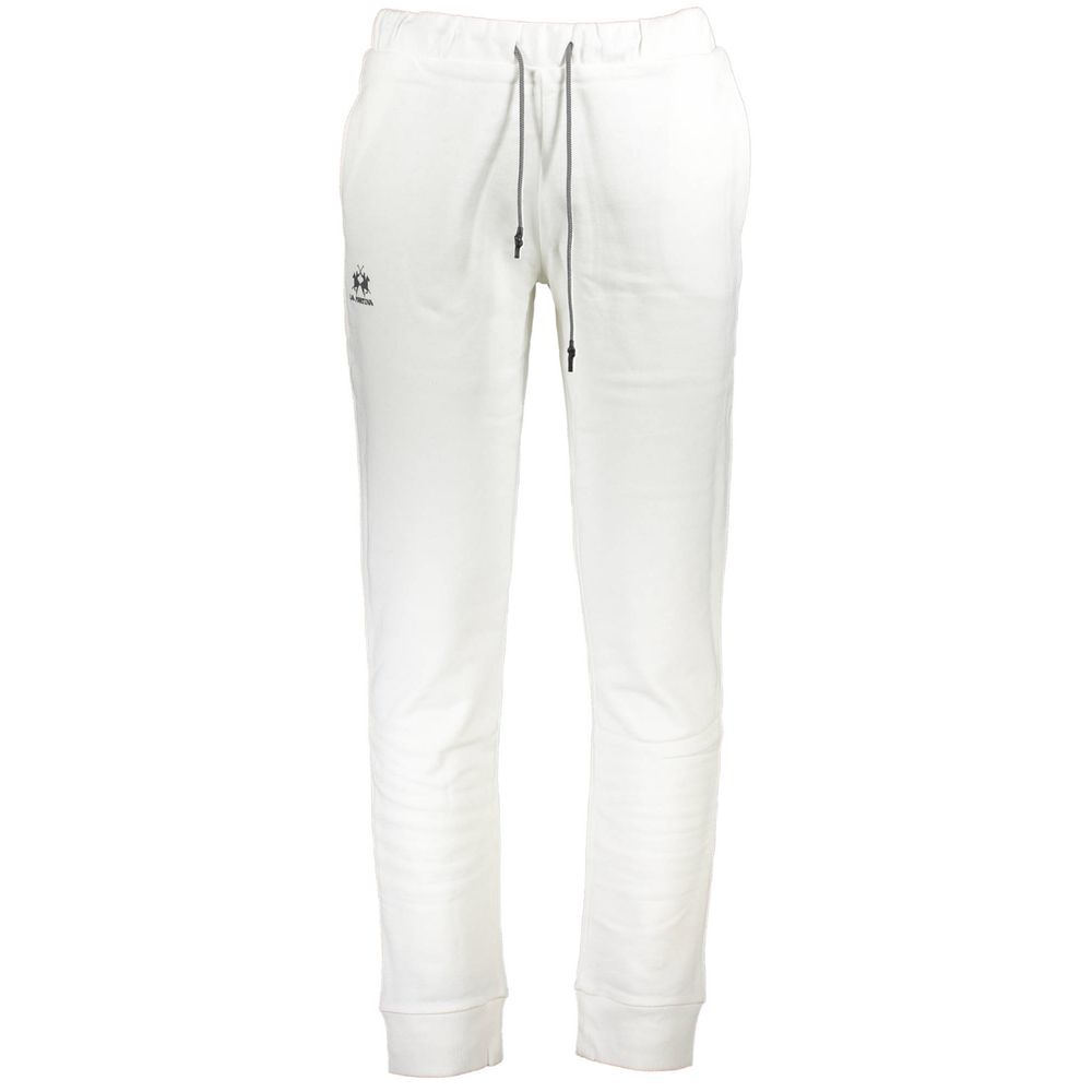 La Martina White Cotton Pant
