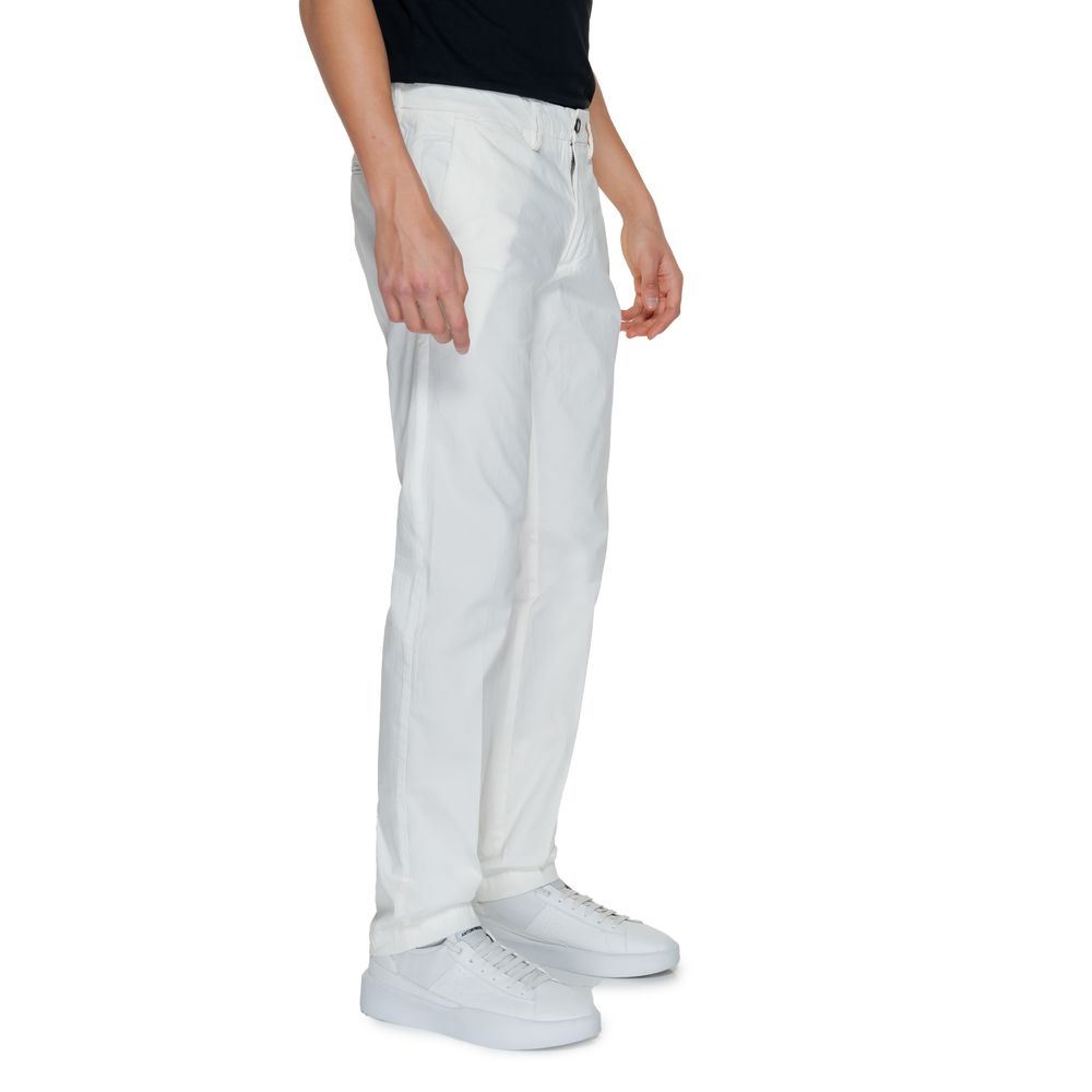 Borghese White Cotton Pant
