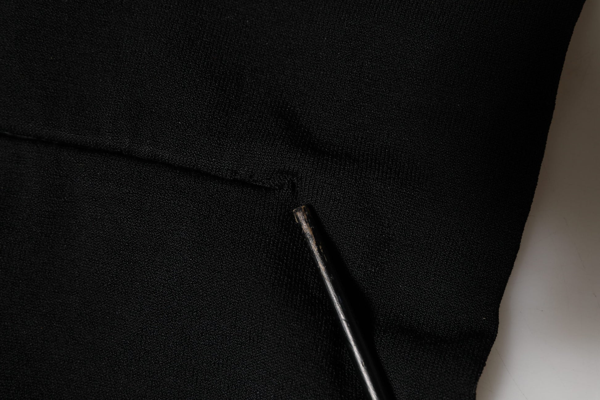 Dolce & Gabbana Black Viscose Turtle Neck Crop Pullover Top