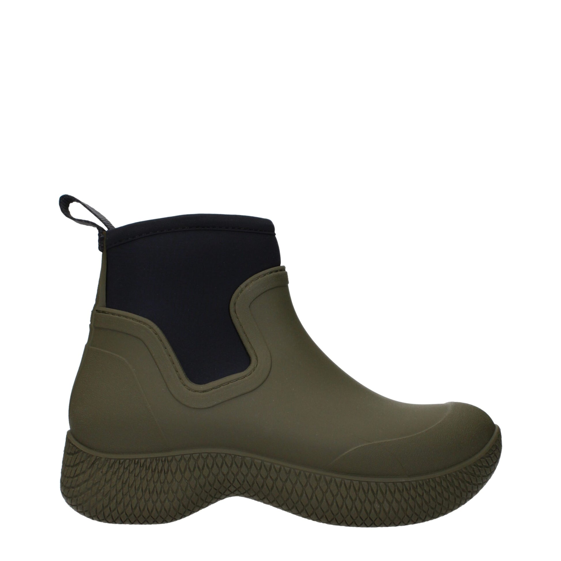 Celine Green Cotton Ankle Boots