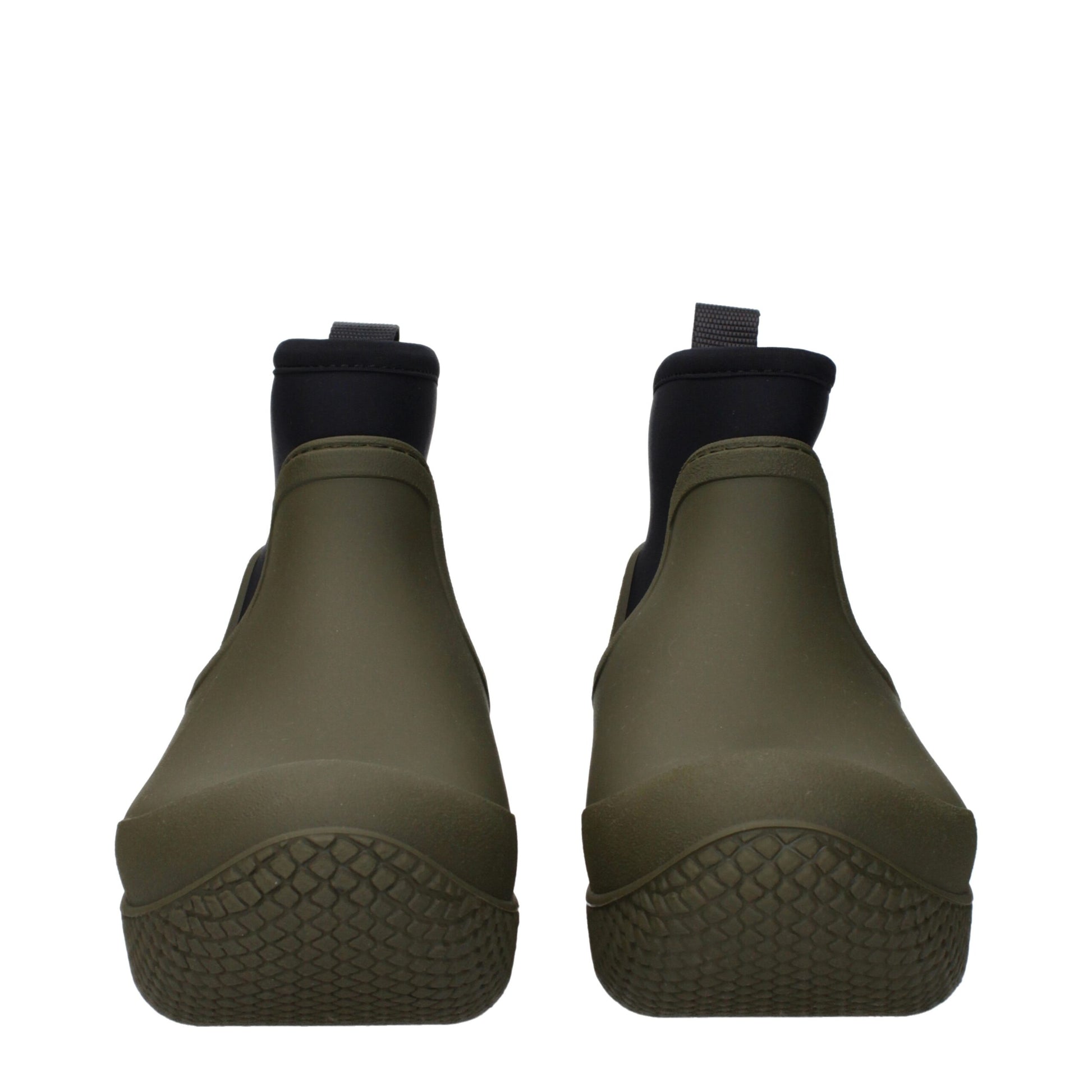 Celine Green Cotton Ankle Boots