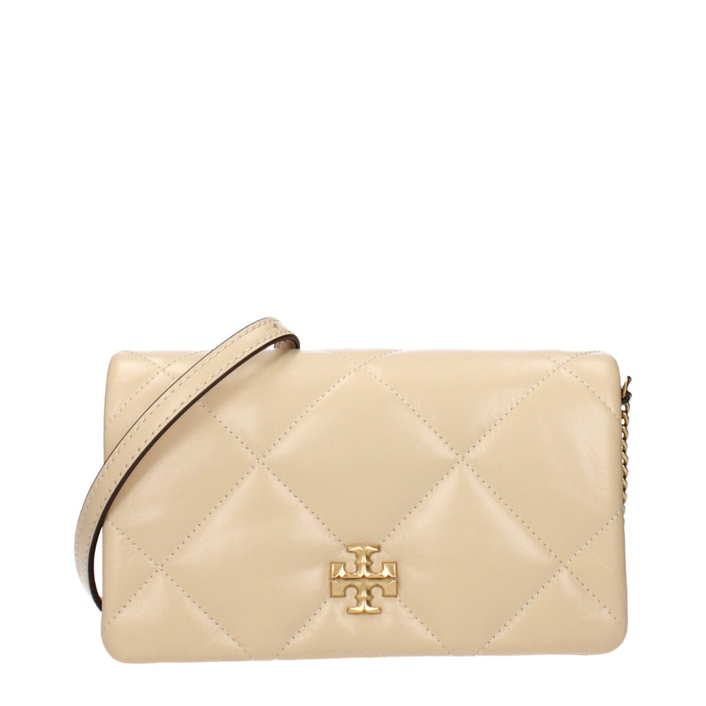 Tory Burch Beige Leather Crossbody Bags
