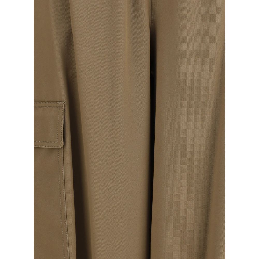 Max Mara Beige Cotton Cargo Pants