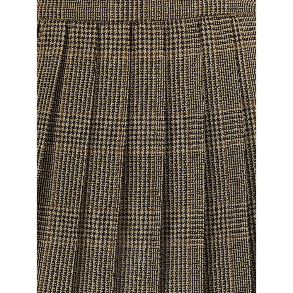 Golden Goose miniskirt with Prince of Wales motif