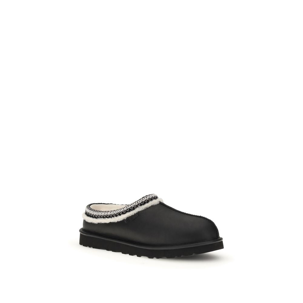 UGG Black Leather Mules