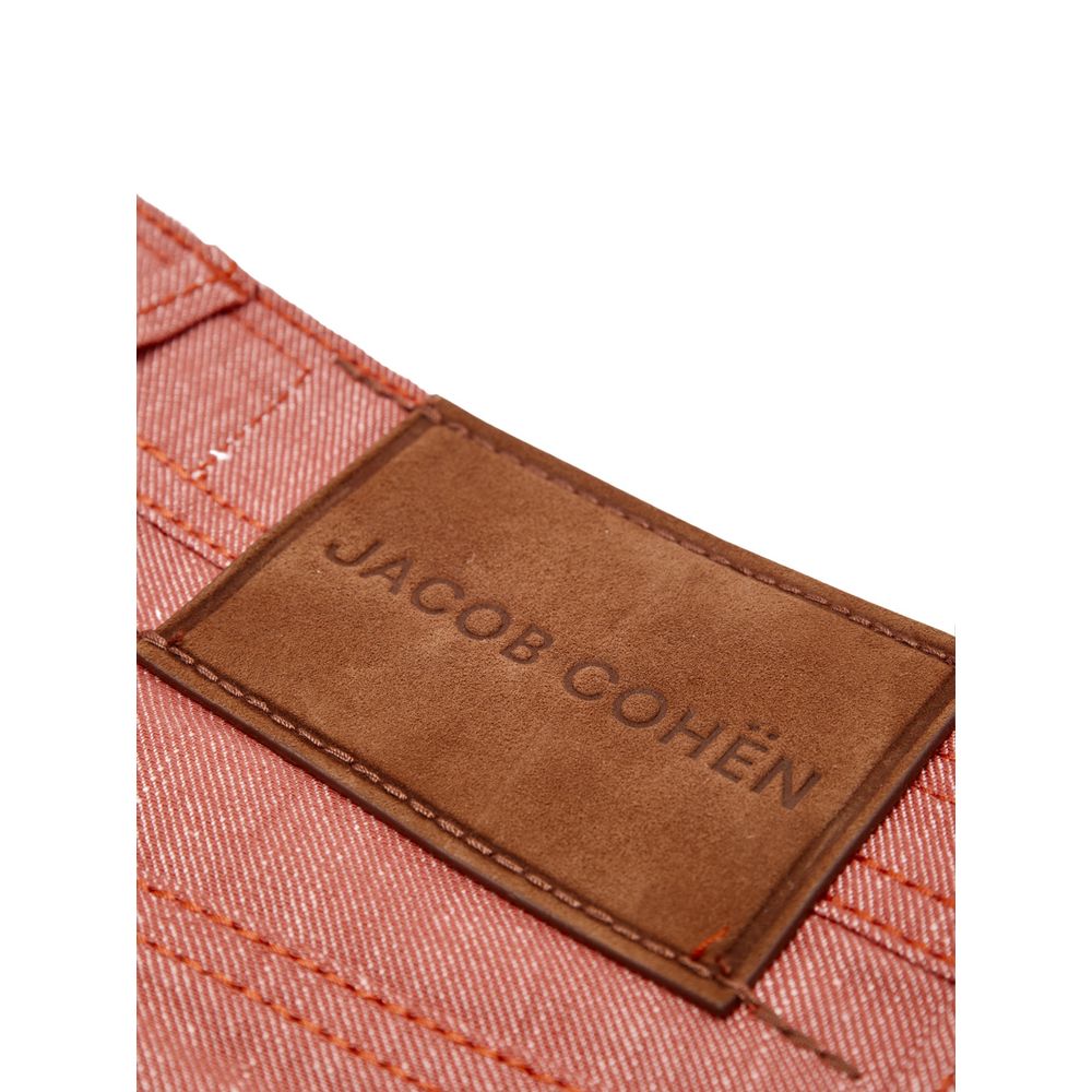 Jacob Cohen Red Cotton Skinny Pants