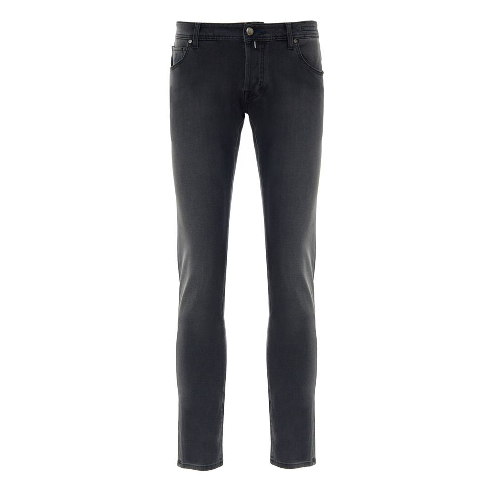 Jacob Cohen Black Cotton Skinny Jeans