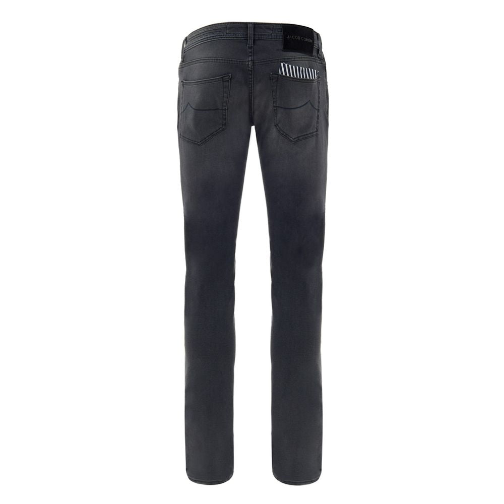 Jacob Cohen Black Cotton Skinny Jeans