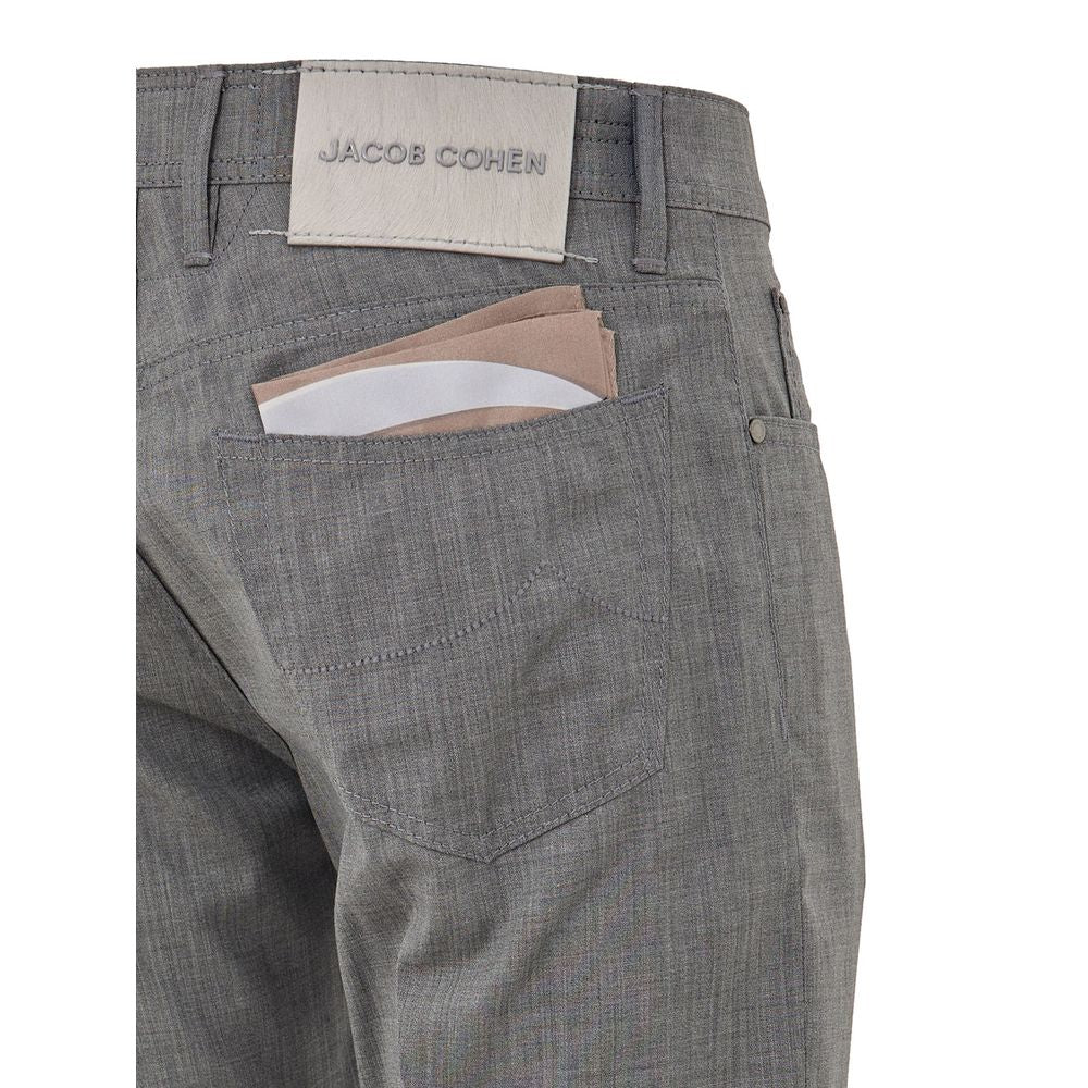 Jacob Cohen Gray Wool Casual Pants