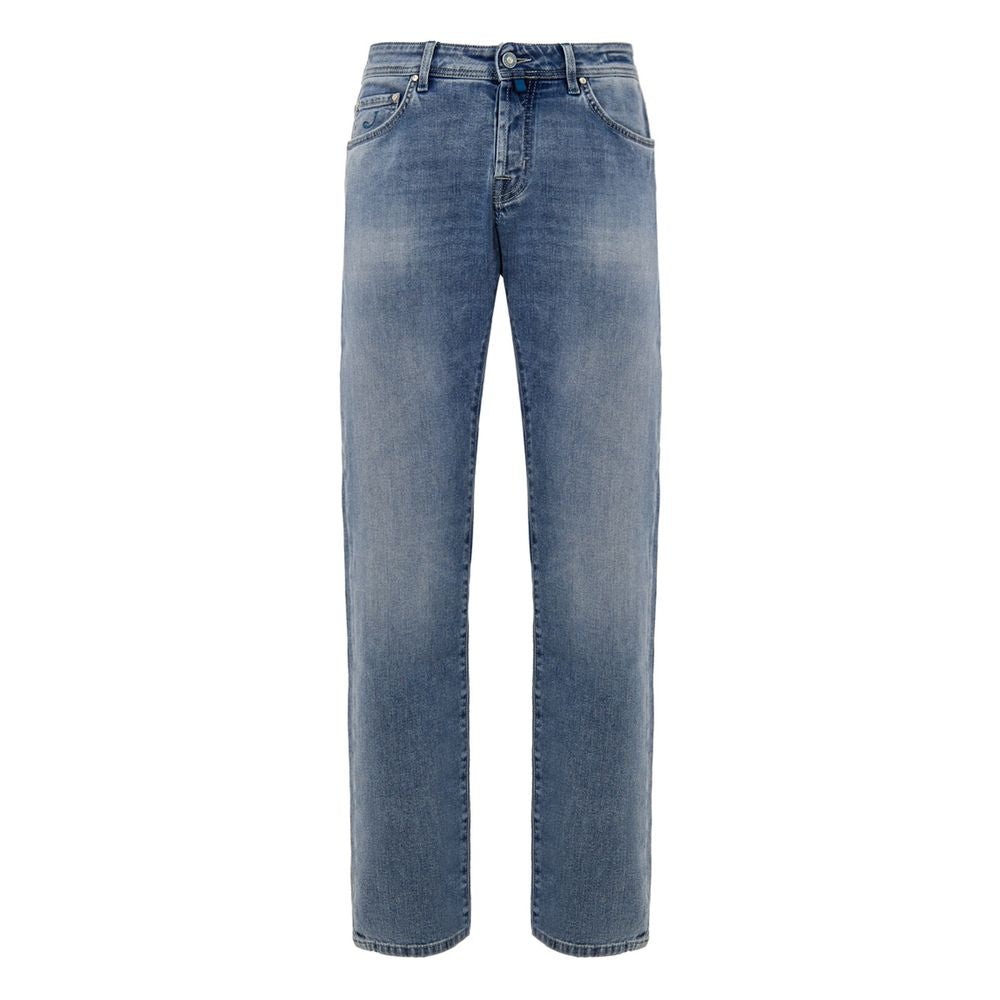 Jacob Cohen Blue Cotton Skinny Jeans