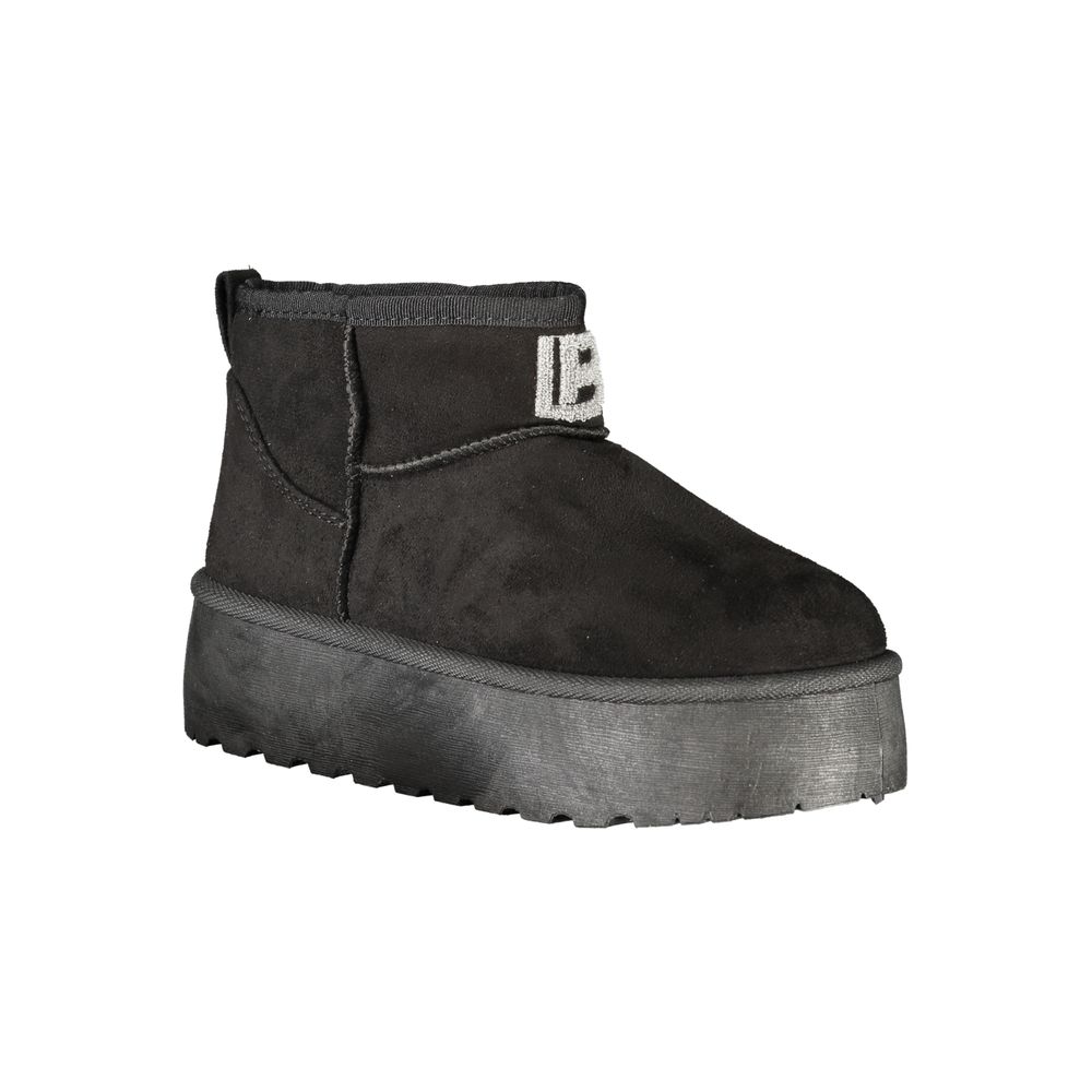Laura Biagiotti Black Polyester Women Boot