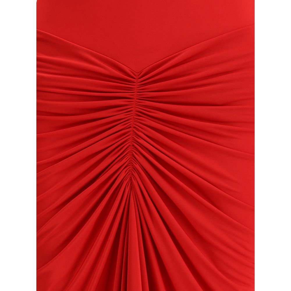 The Andamane Red Polyester Cocktail Dress