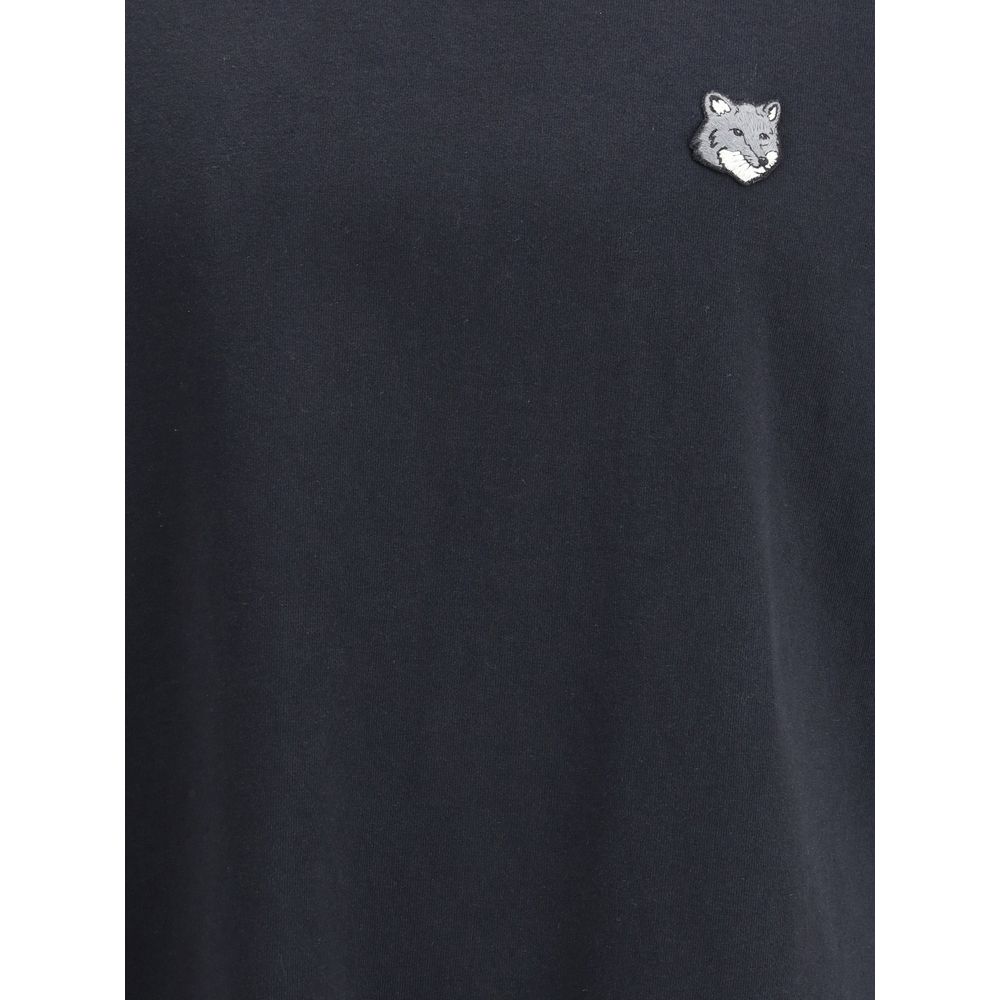 Maison Kitsuné Black Cotton T-Shirt